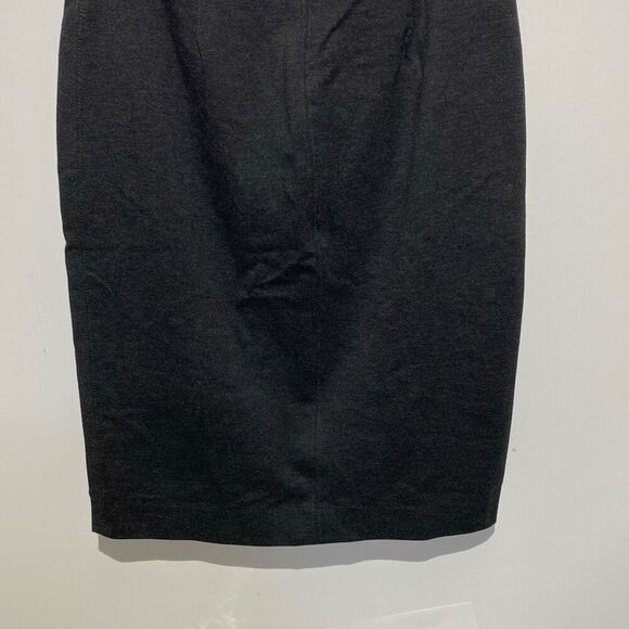 Tahari Women's Dark Gray Solid Stretch Blend Pencil Skirt Size Medium - Picture 2 of 10
